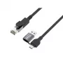Equip προσαρμογέας USB-C + USB-A σε RJ45 Gigabit Ethernet, 5 m, μαύρο