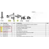 Ergonomic Solutions HMSHOST-INT5-02 Swingarm AP2 κιτ τοποθέτησης εκτυπωτή με κλιπ καλωδίου SP2, δακτύλιο ασφαλείας και πλάκα εκτυπωτή για Epson TM-P1200, μαύρο