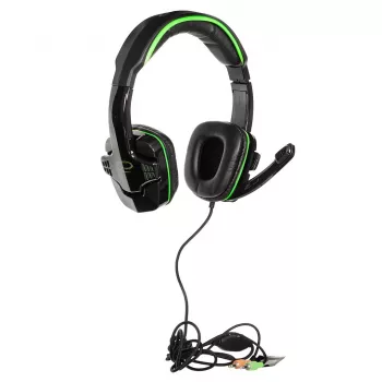 Esperanza EGH310G headset gaming με μικρόφωνο βραχίονα, ενσύρματο, υποδοχή 3,5-mm, μαύρο & πράσινο
