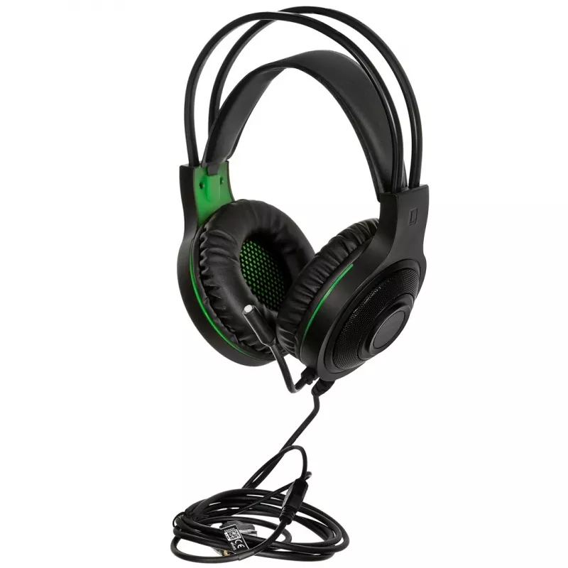 Esperanza EGH430 THUNDERBIRD ενσύρματα gaming ακουστικά με μικρόφωνο, μαύρο & πράσινο