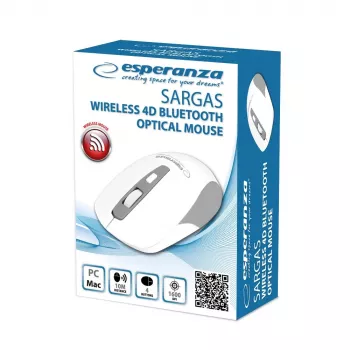 Esperanza EM130W Ασύρματο Ποντίκι Bluetooth 4D, Λευκό