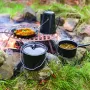 Esschert Design FF215 Σετ Μαγειρικών Σκευών Camping Μαύρο 7 τεμ.