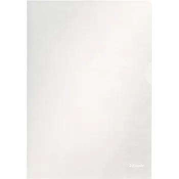 Esselte Θήκες εγγράφων Standard A4, Πολυπροπυλένιο, ανάγλυφο, 0,12 mm, ανοιχτές πάνω και στο πλάι, ασφαλείς για έγγραφα, με εγκοπή αντίχειρα, συσκευασία 100 τεμ. 54832