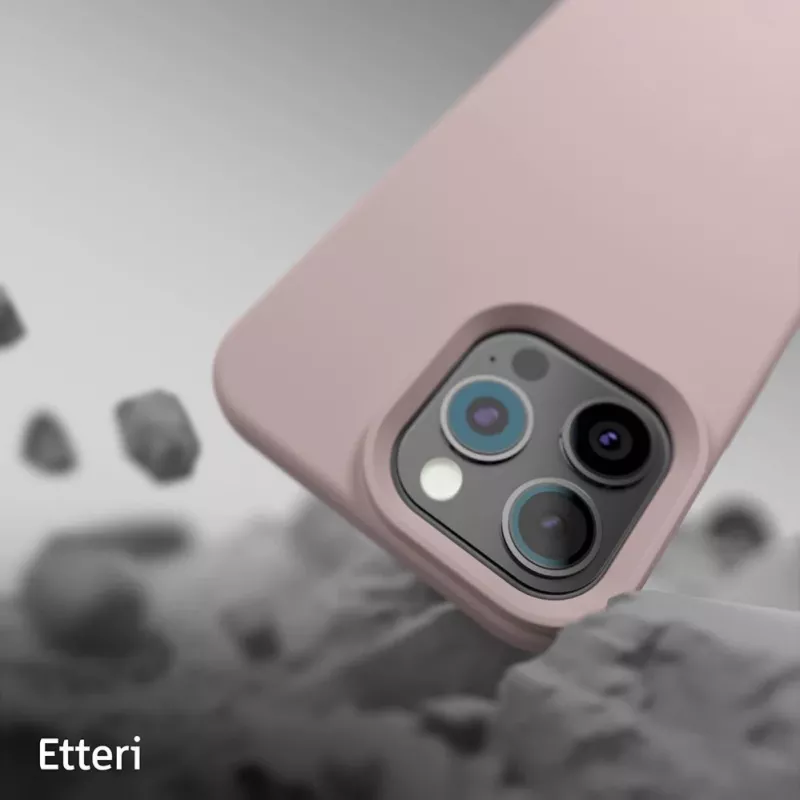ETTERI Θήκη Σιλικόνης Mag για iPhone 16 Pro 6,3 inch Απαλό Ροζ
