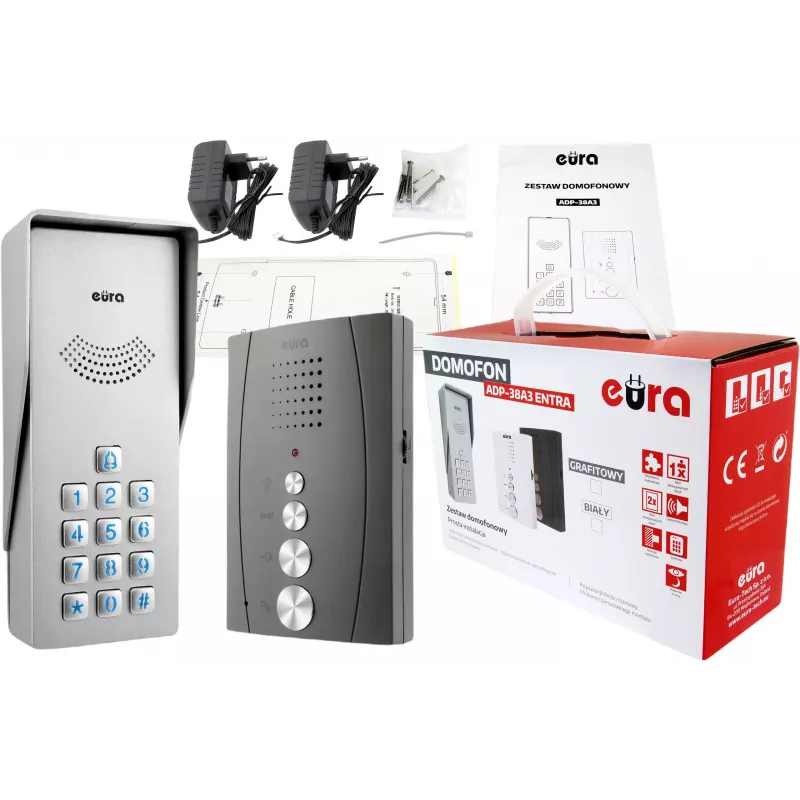 EURA ADP-38A3 ENTRA θυροτηλεόραση γραφίτη