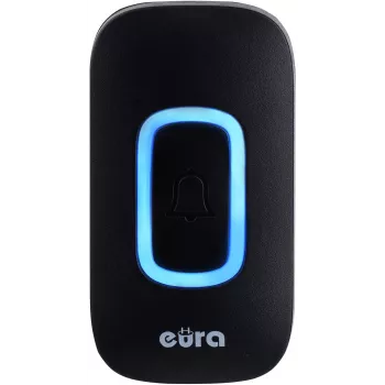 EURA WDP-42A3 ασύρματο κουδούνι πόρτας - μαύρο