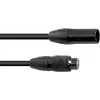 EUROLITE SEC-1 IP65 3-Pin DMX καλώδιο 3m μαύρο αδιάβροχο