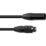 EUROLITE SEC-1 IP65 3-Pin DMX καλώδιο 3m μαύρο αδιάβροχο