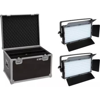 EUROLITE Σετ 2x LED PLL-480 QCL Panel + Case 20000932