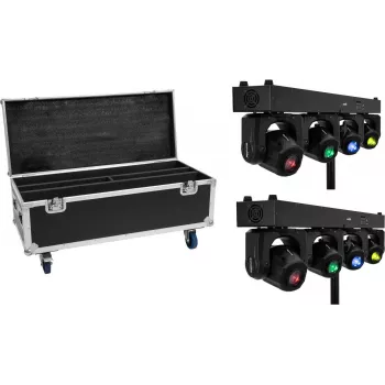 EUROLITE Set 2x LED TMH Bar S120 Moving-Head Spot + Flightcase με ροδάκια