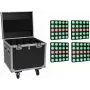 EUROLITE Σετ 4x LED Pixel Matrix Panel 5x5 RGB/WW + Flightcase με ρόδες