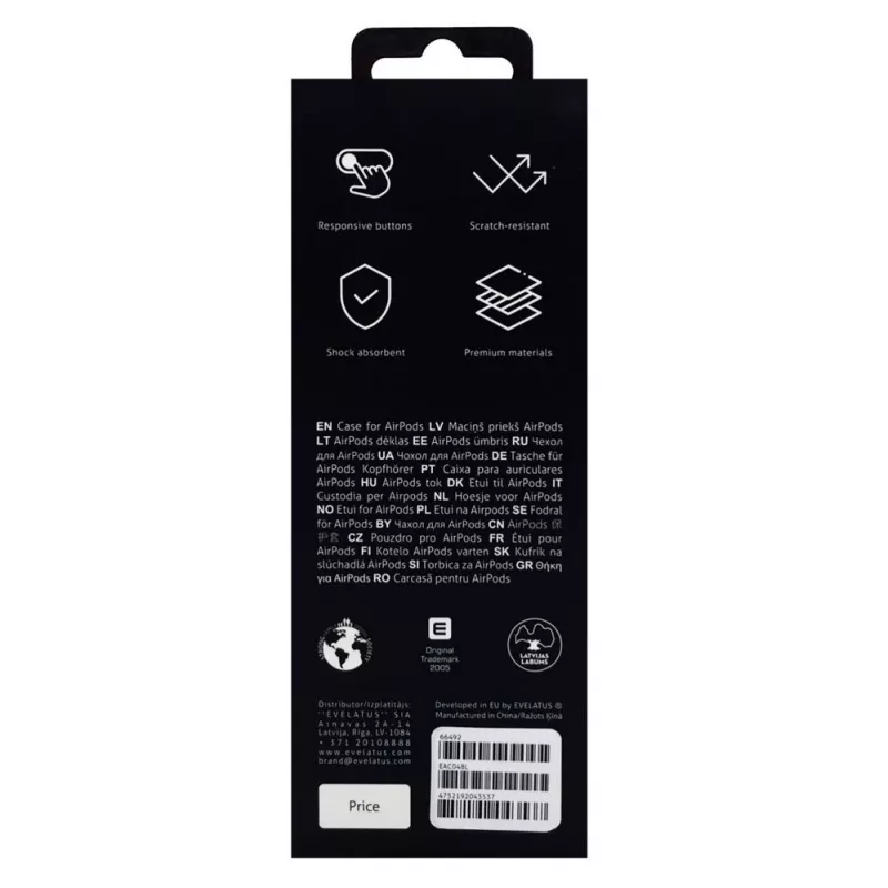 Evelatus Apple AirPods θήκη EAC04 μπλε