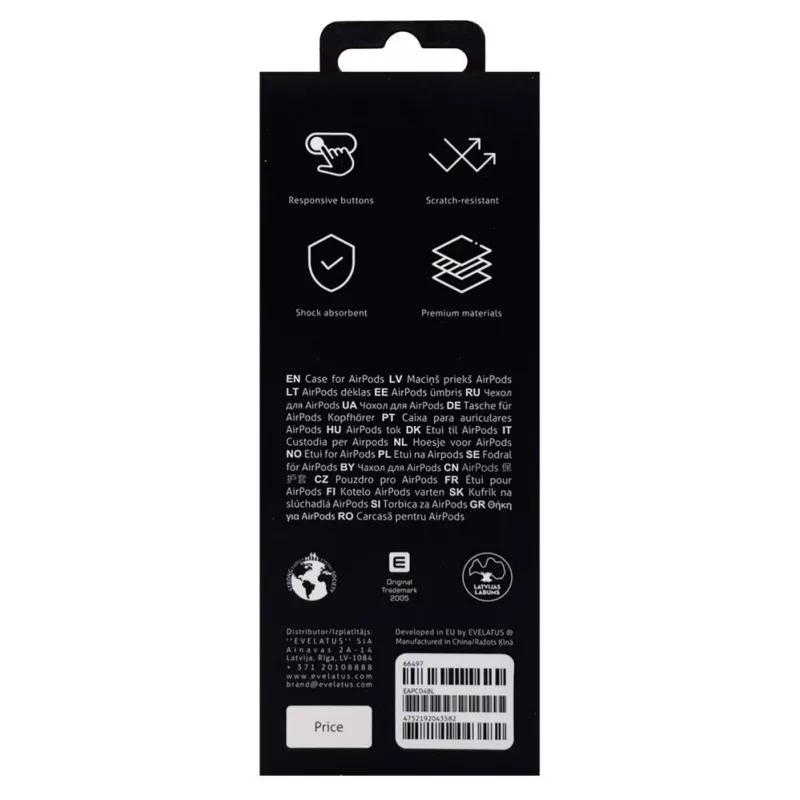 Evelatus Apple AirPods Pro Θήκη EAC04 Μπλε