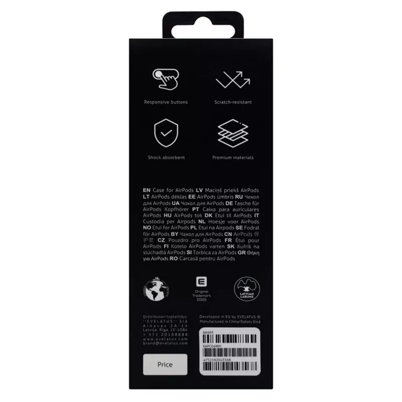 Evelatus Apple AirPods Pro θήκη EAC04 λευκή