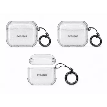 Evelatus θήκη προστασίας Apple AirPods Pro TPU Shine διάφανη