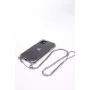 Evelatus Apple iPhone 11 Pro Σιλικόνης Διαφανής με Κολιέ TPU Λουράκι Ασημί