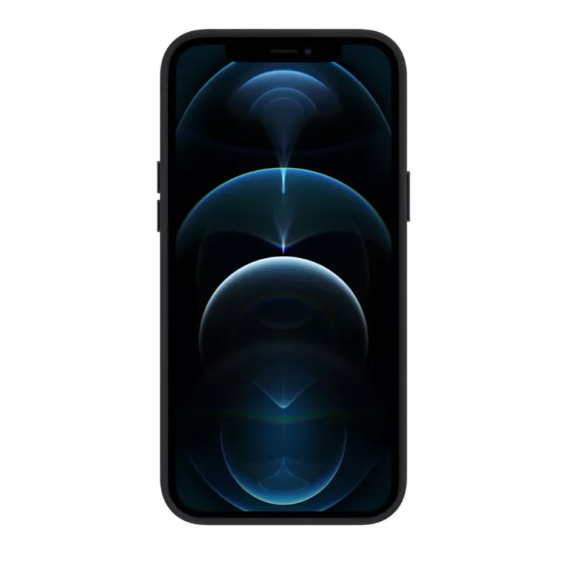 Evelatus Apple iPhone 12 Pro Max Θήκη Γνήσιου Δέρματος με MagSafe Μαύρο