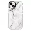 Evelatus Apple iPhone 15 Plus θήκη PC+TPU με MagSafe – Custom Marble White