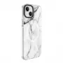 Evelatus Apple iPhone 15 Plus θήκη PC+TPU με MagSafe – Custom Marble White