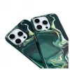 Evelatus θήκη Apple iPhone 15 Pro PC Custom Print Marble Dark Green