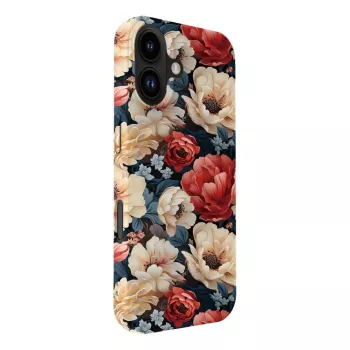 Evelatus Apple iPhone 16 Slim Shell με MagSafe Custom Flower Red Print
