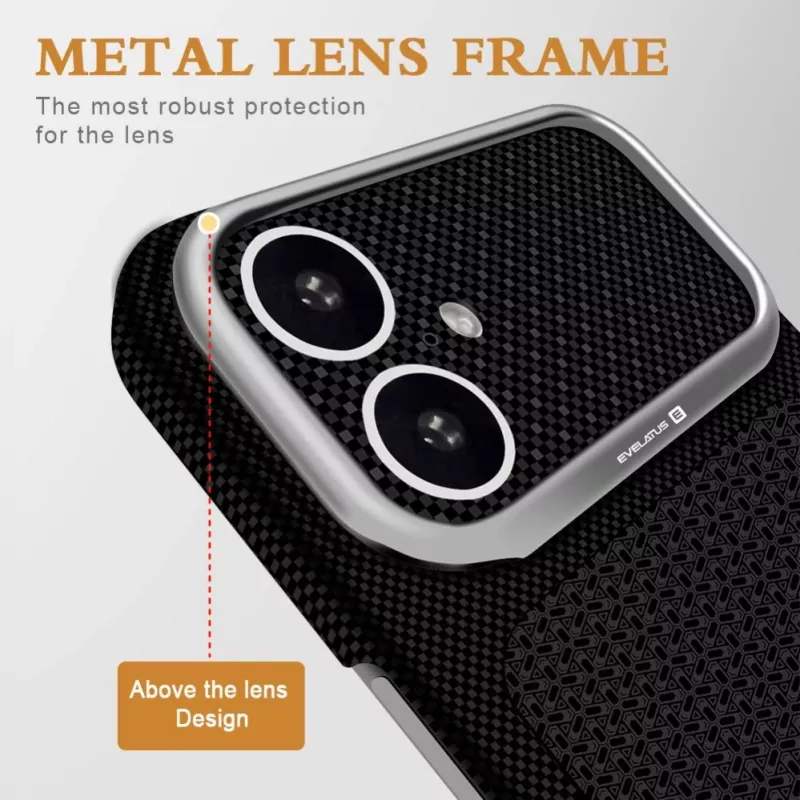 Evelatus Apple iPhone 17 Carbon Premium Edition Θήκη MagSafe Μαύρη