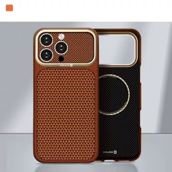 Evelatus Apple iPhone 18 Pro Carbon Premium Edition Θήκη MagSafe Καφέ