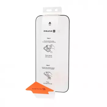 Evelatus Flip Glass Magic Easy Install μεμβράνη προστασίας οθόνης για Apple iPhone 18 Pro, Μαύρο, χωρίς συσκευασία λιανικής