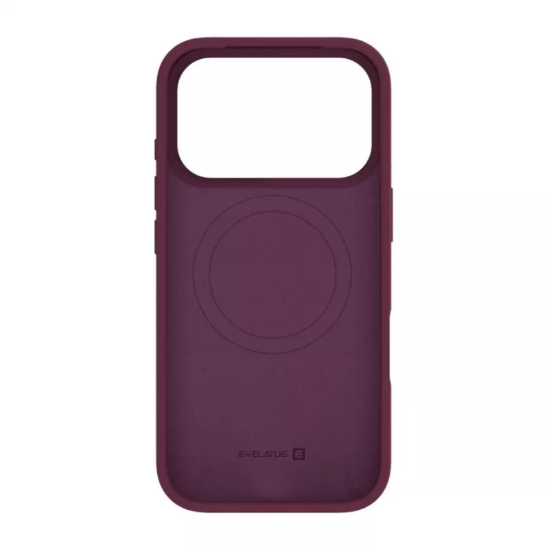 Evelatus Premium MagSafe Soft Touch Θήκη Σιλικόνης για Apple iPhone 18 Pro Max Βυσσινί
