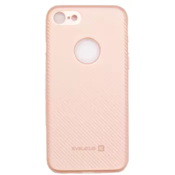 Evelatus Apple iPhone 7/8 Carbon Ροζ Θήκη Πλάτης