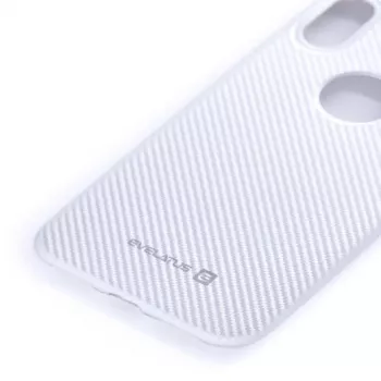Evelatus Apple iPhone X Προστατευτική Θήκη Carbon Ασημί