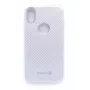 Evelatus Apple iPhone X Προστατευτική Θήκη Carbon Ασημί