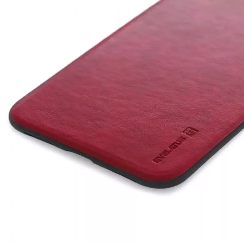 Evelatus Apple iPhone X Kuton Κόκκινο Silicone Πίσω Κάλυμμα