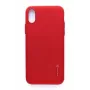 Evelatus Apple iPhone X/XS Θήκη πλάτης Emboss Κόκκινο