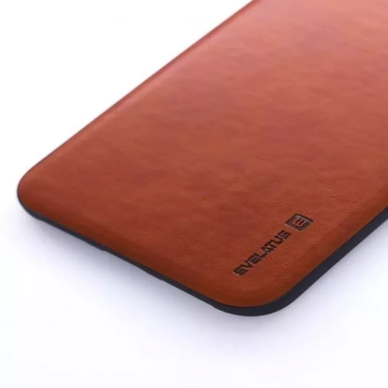 Evelatus Apple iPhone X / XS Kuton Καφέ Πίσω Κάλυμμα