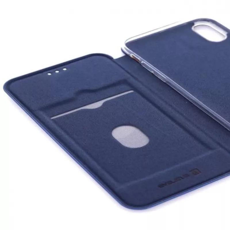 Evelatus Apple iPhone XR Θήκη βιβλίου σκούρο μπλε