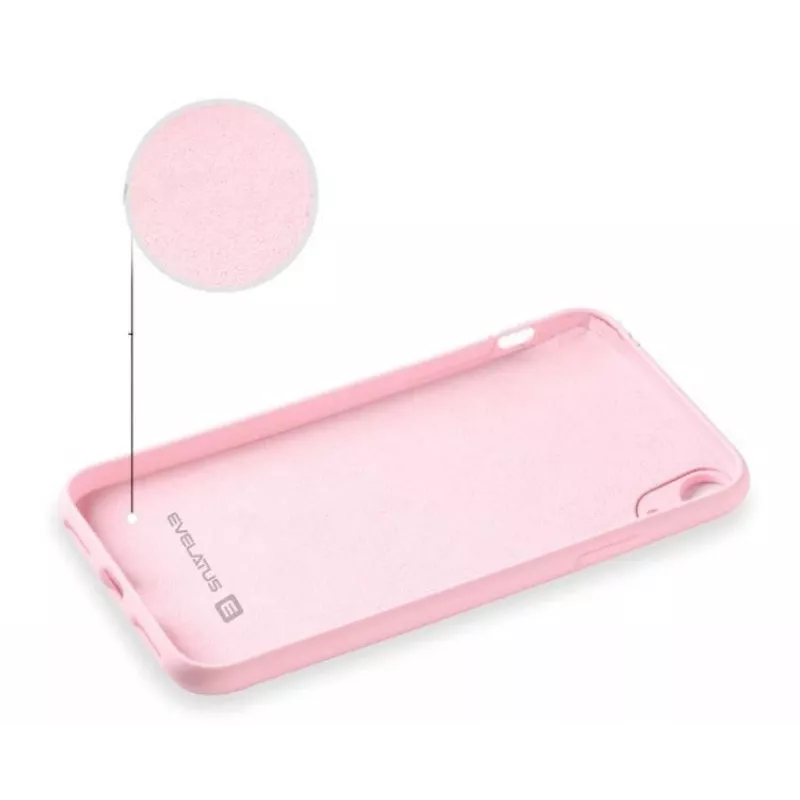 Evelatus Apple iPhone XR Nano Silicone Θήκη Soft Touch TPU Ανοιχτό ροζ