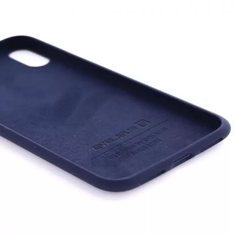 Evelatus Θήκη Nano Silicone Soft Touch TPU για Apple iPhone Xs Max Midnight Blue