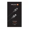Evelatus Coiled USB-C σε USB-C Καλώδιο 1,2 m 60 W PD πλεκτό Μαύρο
