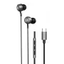 Evelatus Crystal Clear Audio ακουστικά με USB-C και μικρόφωνο μαύρα