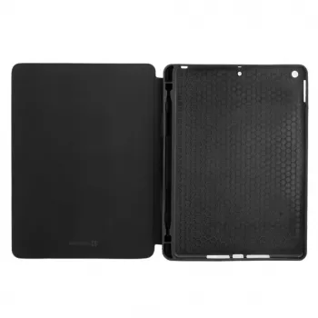 Evelatus θήκη tablet iPad 10.2 με εσωτερικό μικροΐνες απομίμησης μαύρη