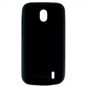 Evelatus Nokia 1 (2018) Θήκη Σιλικόνης Μαύρη