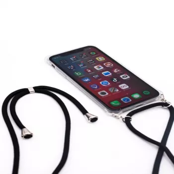 Evelatus Samsung A30s Θήκη με Κορδόνι Μαύρο Διάφανο