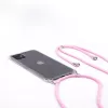 Evelatus Samsung A30s Θήκη με Σχοινί Ροζ Διαφανές