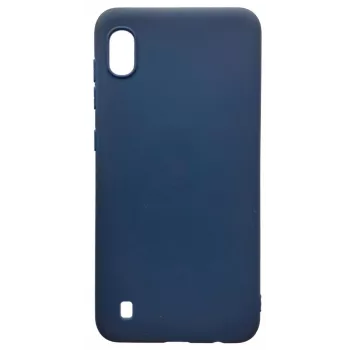 Evelatus Samsung Galaxy A10 Θήκη Σιλικόνης Soft Touch με Λουρί Σκούρο Μπλε