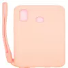 Evelatus Samsung Galaxy A20e Θήκη Σιλικόνης Soft Touch με Λουρί Ροζ