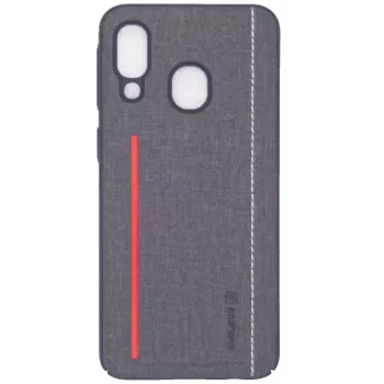 Evelatus Samsung Galaxy A40 Πίσω Κάλυμμα Θήκη Σιλικόνης Γκρι