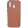 Evelatus Samsung Galaxy A40 Kuton Καφέ Δερμάτινη Θήκη Πλάτης