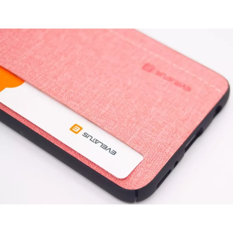 Evelatus Samsung Galaxy A40 θήκη σιλικόνης πλάτης ροζ