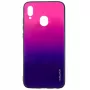 Evelatus Samsung Galaxy A40 Water Ripple Gradient Color Anti-Explosion Θήκη από Σκληρυμένο Γυαλί Gradient Ροζ-Μωβ